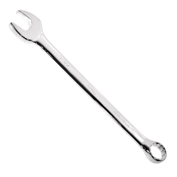 Combo Wrench, High Polish, 12 pt., 1-1/4"